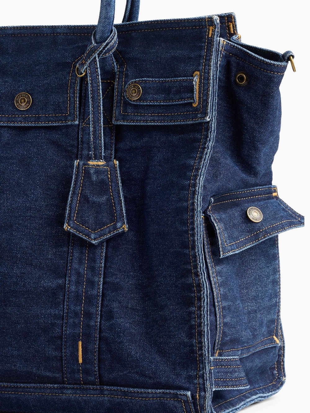 Gap large denim five pocket tote- dark wash (NWT) - Picture 5 of 13